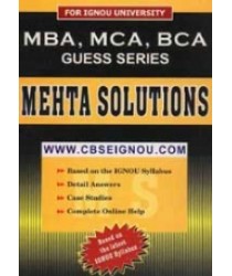 IGNOU MBA BOOKS with solved papers and guess